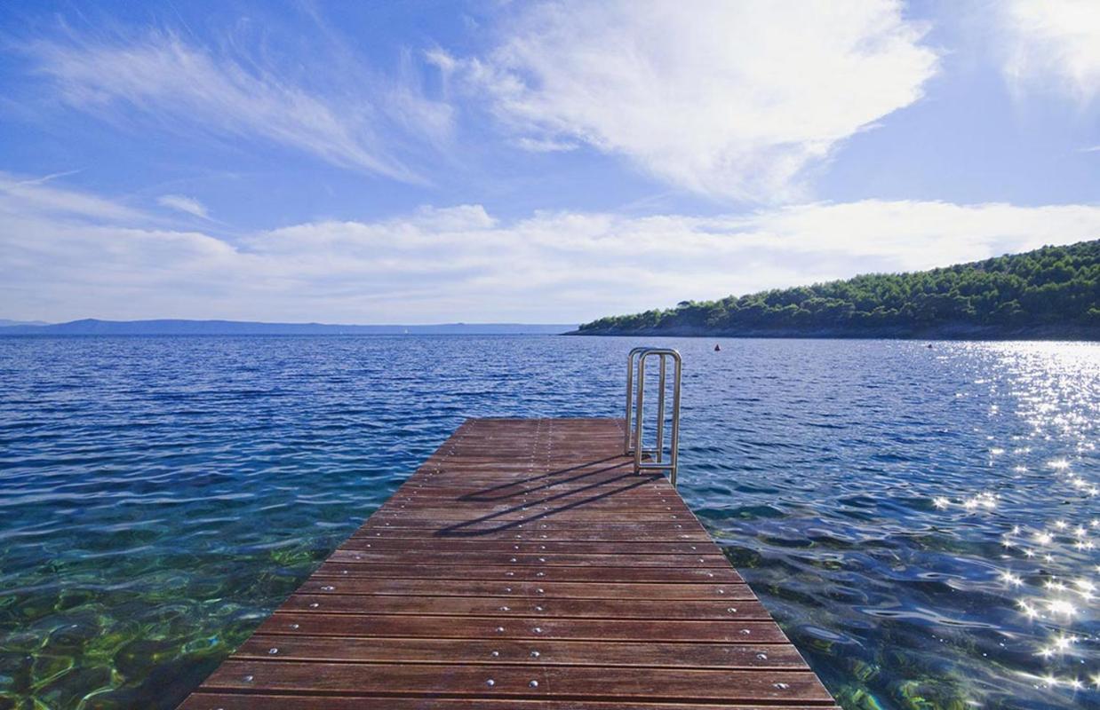 Luxury Seafront Villa My Dream With Private Pool, Jacuzzi And Staff At The Beach On Brac Island - Sumartin Selca  Kültér fotó