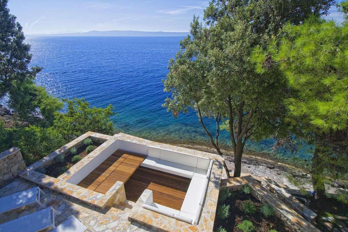 Luxury Seafront Villa My Dream With Private Pool, Jacuzzi And Staff At The Beach On Brac Island - Sumartin Selca  Kültér fotó
